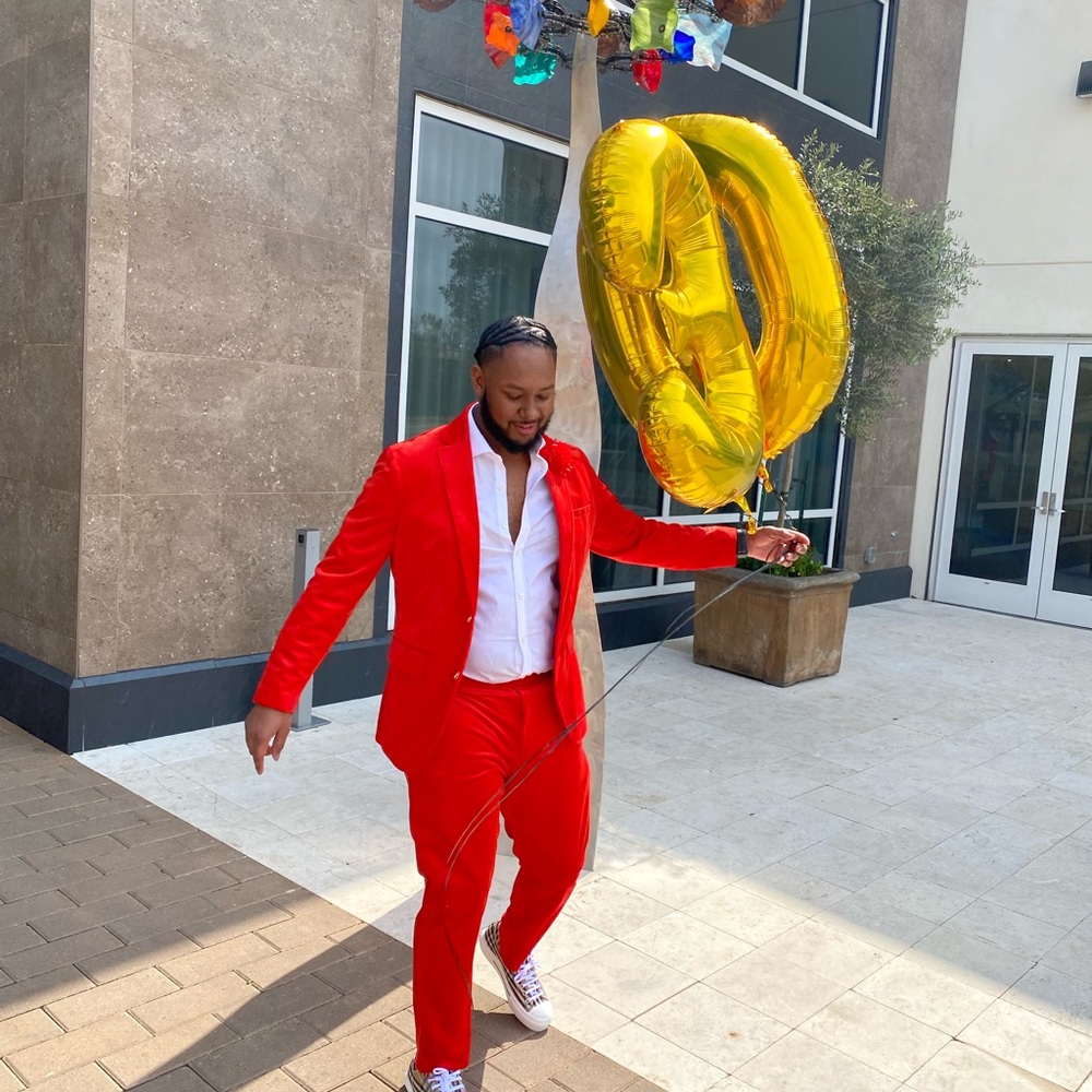 INC International Concepts Red Suit